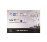 Legion Saunders Waterford Watercolor Block, 140lb. Cold Press, 7 X 10 inches, White, 20 Sheets (I98-SWB140CP710)