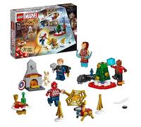 LEGO 76267 Marvel Calendario de Adviento de Los Vengadores 2023 con 24 Regalos In apitán América, Spider-Man, Iron Man y más Minifiguras de Superhéroes, Regalo Cuenta Atrás de Navidad para Niños