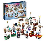LEGO 76418 Harry Potter Calendario de Adviento 2023 con 24 Regalos Inc. 18 Miniconstrucciones del Pueblo de Hogsmeade y 6 Minifiguras, Juguetes de la Cuenta Atrás de Navidad para Niños, Niñas y Fans