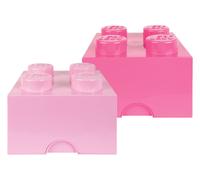 LEGO Caja de almacenamiento apilable (violeta claro/morado brillante)