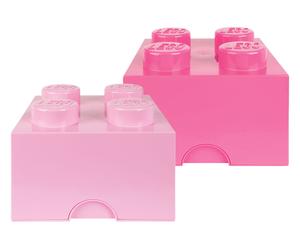 LEGO Caja de almacenamiento apilable (violeta claro/morado brillante)