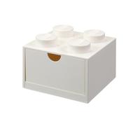 Room Copenhagen Cajón de escritorio LEGO Desk Drawer 4, 4 espigas, blanco