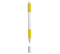 LEGO Instrumento de escritura icónico, bolígrafo de gel, punta mediana de 0,7 mm, color amarillo