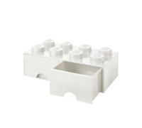 LEGO Ladrillo cajón 8 pomos, 2 cajones, caja de almacenaje apilable, 9,4 l