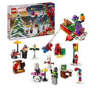 LEGO Marvel Calendario de Adviento 2024 Spider-Man Juguetes de Construcción de Superhéroes con Minifiguras para el Juego de rol, Regalo Pre-Navideño para Niños y Niñas de 7 Años o Más 76293