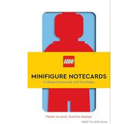LEGO Tarjetas con forma de minifigura, 12 tarjetas con sobres