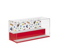 LEGO Play & Display Case, in Red | Solución de exhibición para juegos y minifiguras LEGO, caja LEGO, decoración del hogar