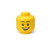 Room Copenhagen Caja de almacenaje LEGO Storage Head HAPPY BOY pequeño con tapa y apilable