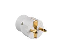 legrand 050187 Enchufe con Cabezal Móvil Orientable, 3680 W, 230 V, Blanco