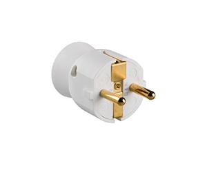 legrand 050187 Enchufe con Cabezal Móvil Orientable, 3680 W, 230 V, Blanco