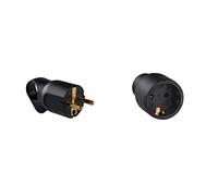 legrand 050194 Enchufe para Usos Profesionales con Anillo Tirador, 3680 W, 230 V, Negro & 050179 Base de Enchufe Móvil, 3680 W, 230 V, Negro