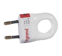 Legrand 050312 Enchufe Con Anillo Tirador, 2300 W, Blanco