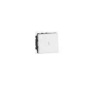 Legrand 077021L Mosaic 2 módulos, 10AX, 250V, color blanco