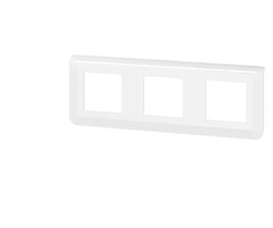 Legrand 078806L Mosaic - Placa de acabado horizontal para 3x2 módulo, color blanco