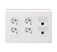 Legrand 078883Ea Toma Pared Múltiple, Blanco