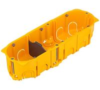 Legrand Enchufe triple empotrado 080053 BATIBOX HW-DOSE 3-F profundidad 50 mm naranja