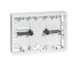 Legrand 080276 Marco protuberancia profundidad 46mm mosaico para 2x6, 2x8 o 2x3x2 módulos y soporte
