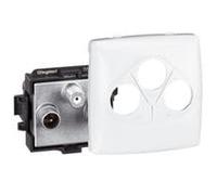 Legrand 086148 - Toma TV-R-SAT (terminal de aparamenta (10 unidades), color blanco