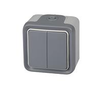 Doble interruptor conmutador estanco plexo