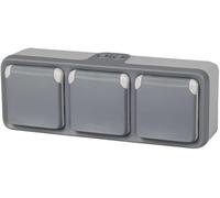 Legrand 191515 Plexo 3x2P+T SUP, Color Gris