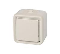 legrand 191519 Pulsador estanco de superficie, Blanco