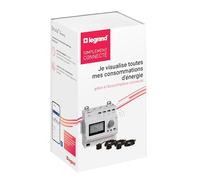 Legrand 199119 Drivia con Netatmo, Ecocontador trifásico, 80A, gris