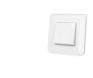 Legrand 538304 Pulsador Todo en uno de diseño - Gama Mosaic - Completo con Placa y fijación con Tornillo 6 A y 250 V - Interruptor de conexión fácil - Modelo Elegante Blanco