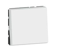 Legrand 538314 empotrable Luminoso Compacto Mosaic Easy-LED 6 A - 2 módulos con indicador Incluido - Botón pulsador Permite detectar el Control en la Oscuridad