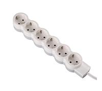 Legrand 695018 Regleta Y Enchufes Con 6 Tomas, Blanco