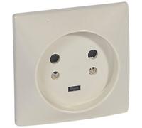 Legrand Base enchufe 20A 2PT 380V Caja 80x80mm 055432