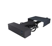 LEGRAND Base múltiple de TV, con Proteccion para sobretensión, con Interruptor, 4 Tomas de Corriente, Cable 2m, Color Negro 694596