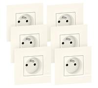 Legrand - Bticino Altège - Toma de corriente Fb - 2P + T - Terminales para coche - Nieve - Lote de 6 - Btal62Dl