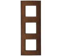Legrand Bticino livinglight - Placa 2+2+2 módulos nogal