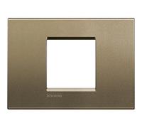 Legrand Bticino livinglight - Placa 2 módulos centrado square