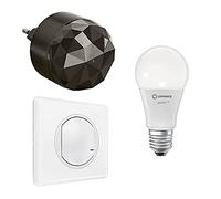 LEGRAND Celiane - Kit de inicio, 1 lámpara regulable E27, 1 interruptor, 1 casquillo, blanco