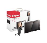 Legrand, Easykit Plus, Monitor Adicional de Videoportero, Pantalla a Color de 7" con Espejo, teclas de sensor, configuración personalizada, Acero inoxidable, 364220
