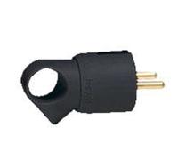 Legrand Enchufe Ángulo Recto Con Anilla Negro - 050328 [25 Piezas]