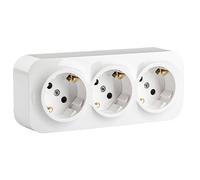 Legrand, Enchufe de Pared 3 Tomas, Triple,Forix, Color Blanco