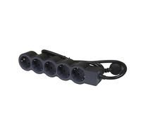 Legrand Enchufe Estándar 5x2P+A Cable 1,5M Negro (Enchufe Europeo) - 694556 [10 Piezas]