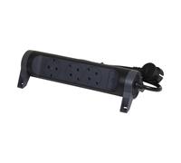 Legrand Enchufe Premium 3x2P+A Negro Con Cable De 1,5m (Enchufe Europeo) - 694528 [5 Piezas]