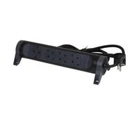 Legrand Enchufe Premium 4x2P+A 1.5M Cord Negro (Enchufe Europeo) - 694530 [5 Piezas]