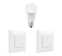 Legrand Extension Pack Valena Next con Netatmo: 2 Comandos Inalámbricos de iluminación + 1 Bombilla Inteligente E27 Clásico/Blanco, 199220