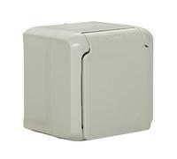 Legrand Enchufe de pared Forix 782393, 16 A, Superficie, IP44, con tapa gris