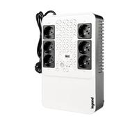 LEGRAND, fuente de alimentación ininterrumpida (SAI), Keor Multiplug con 800VA/480W, 6 salidas, cada una de 230V (enchufes Schuko) y cargador USB, tipo Line Interactive, con AVR (regulación automática