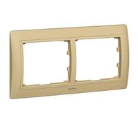 Legrand Galea Life 771991 - Gl-Placa 2Ele Hor Cuero Habana