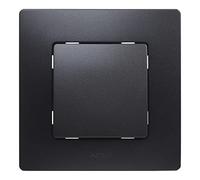 Legrand Interruptor conmutador Niloé Monobloc 396494 – 10A, mecanismo completo con marco Negro