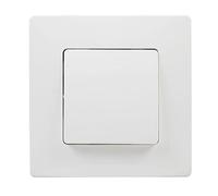 LEGRAND Interruptor Conmutador 10A, Niloé Monobloc, Completo, Blanco 396450 | Interruptor Conmutador 10A, Gama Niloé Monobloc, Mecanismo Completo con Marco, Blanco, 396450