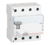 LEGRAND Interruptor Diferencial, 4P, 40 A, sensibilidad de 30mA, clase AC, TX3, Terciario/Residencial, 403005