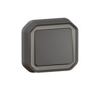 Legrand - Interruptor o conmutador 10A - Plexo - Estanco IP55 - Control de iluminación completo listo para instalar - Montaje empotrado - Antracita - 069881LE