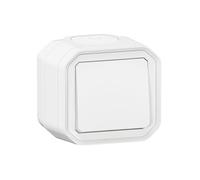 Legrand - Interruptor o conmutador 10A - Plexo - Estanco IP55 - Control de iluminación completo listo para instalar - Montaje en superficie - Blanco - 069751LE